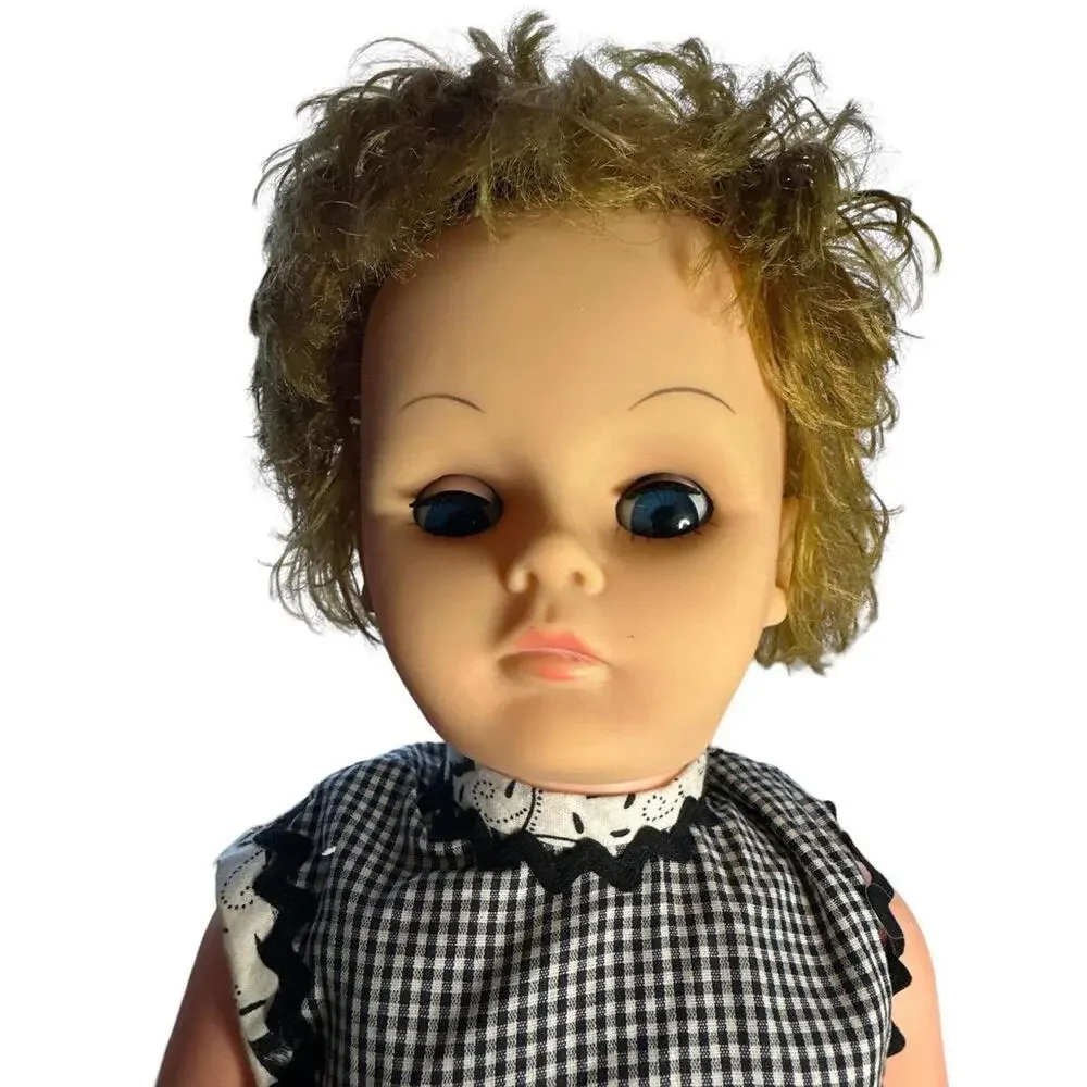 Doll 22” plastic doll vintage from hongkong